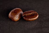 Two coffee seeds
