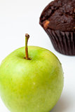Apple and muffin