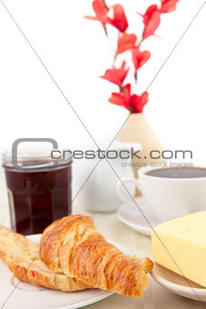 Table presentation for a breakfast