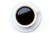 Cup of black coffee 