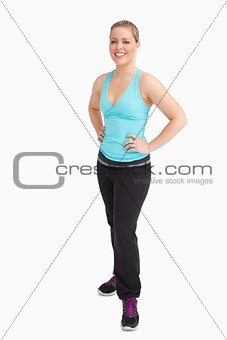 Woman wearing sportswear