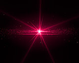 Background with a magenta star