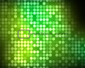 Multiples green and green dots