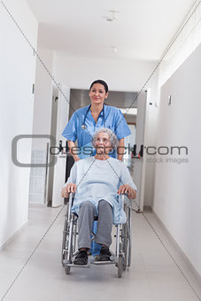 Patient in a wheelchair 