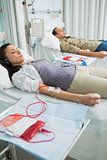 Transfused patients being sleepy