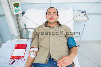 Smiling transfused patient