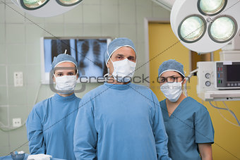 Front view of medical team