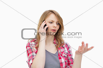 Woman calling