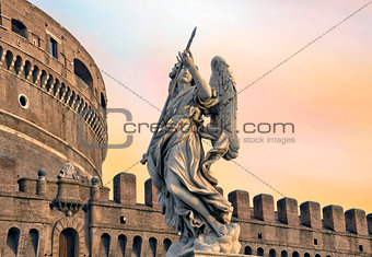 Angel on guard of Rome