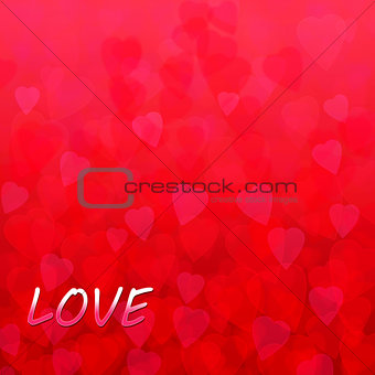 abstract background with hearts for valentine's day