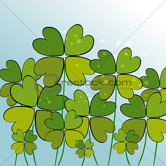 Green transparency clovers