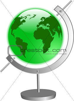 the vector green globe