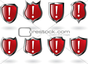 the set vector red shield