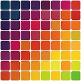 Abstract colorful rounded squares background. Vector, EPS10