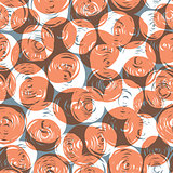 Abstract retro seamless pattern (balls doodles). Vector, EPS10