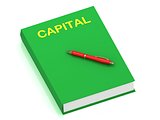 CAPITAL name on cover book 
