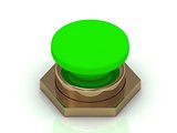 Green button Isolated 
