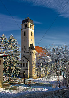 Church of holy cross in Krizevci