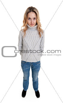 girl in a sweater