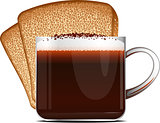 Coffee and toast