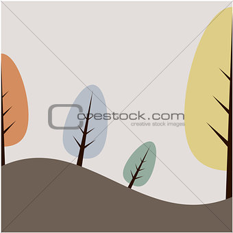 Tree background illustration