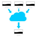 Cloud computer illustration