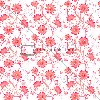 Elegance Seamless color pattern on background, vector illustrati