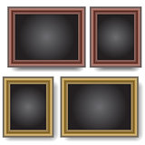 Frames on the wall. Vector illustration.