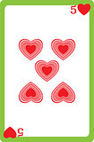 five of hearts