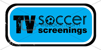 tv soccer screenings stamp