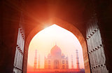 Taj Mahal in the sunlight