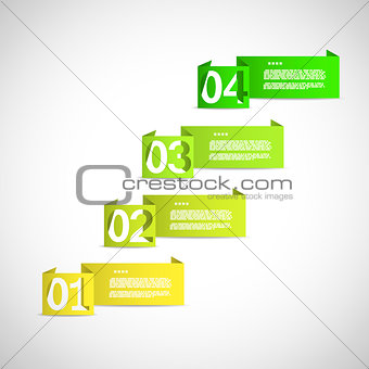 Option selecting paper templates eps10 vector illustration