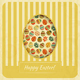 Vintage Yellow Easter Card