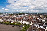 view on Maastricht city from top of Red tower