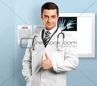 Doctor Man With Stethoscope