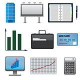 Set of business icons.