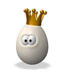 easter egg with crown