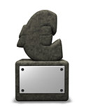 stone euro symbol