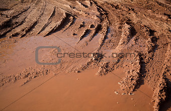 Mud bike tracks texture