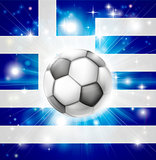 Greek soccer flag