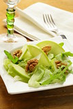 waldorf salad with apples, walnuts and cheese