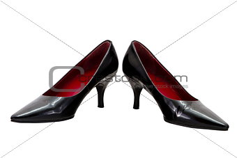 a image of female heels on a white background
