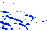 Blue splatter