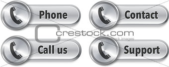 Web elements with phone sign