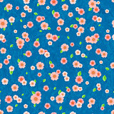 Seamless Pattern with Pink Flowers