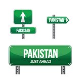 Pakistan Country road sign