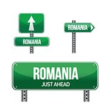 romania Country road sign