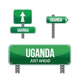 uganda Country road sign