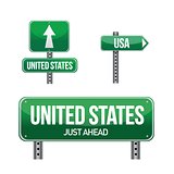 united states Country road sign