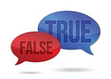 true and false speech communication